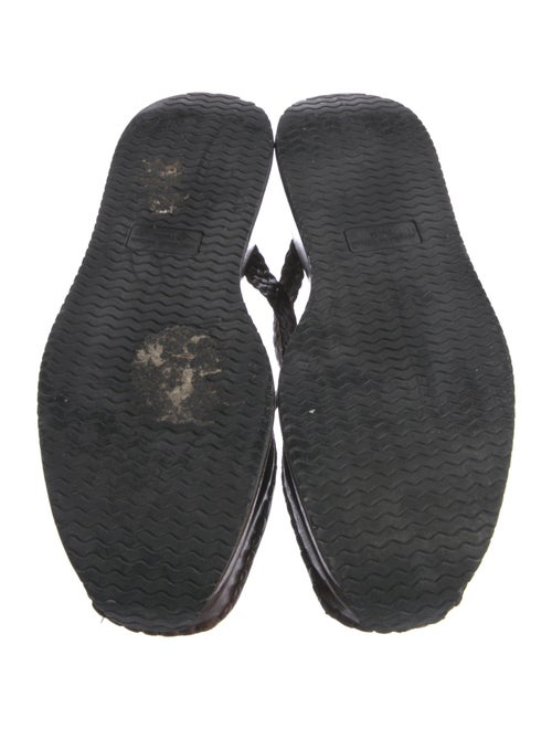 Stephane Kélian Leather Braided Accents Flats