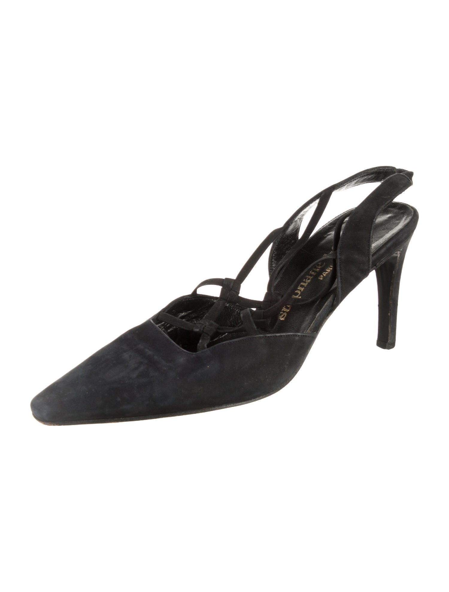 Stephane Kélian Suede Slingback Pumps