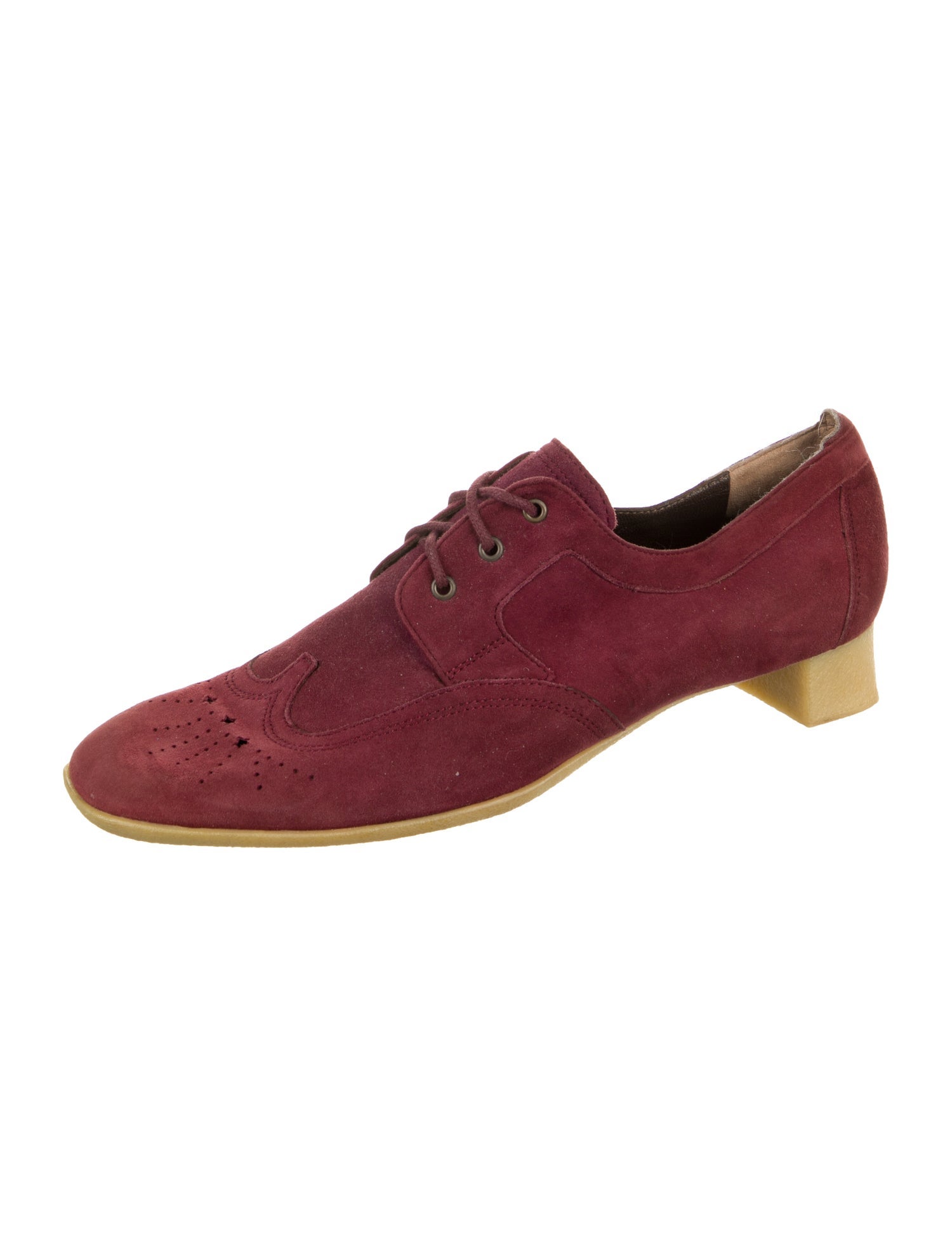 Stephane Kélian Suede Lasercut Accents Oxfords
