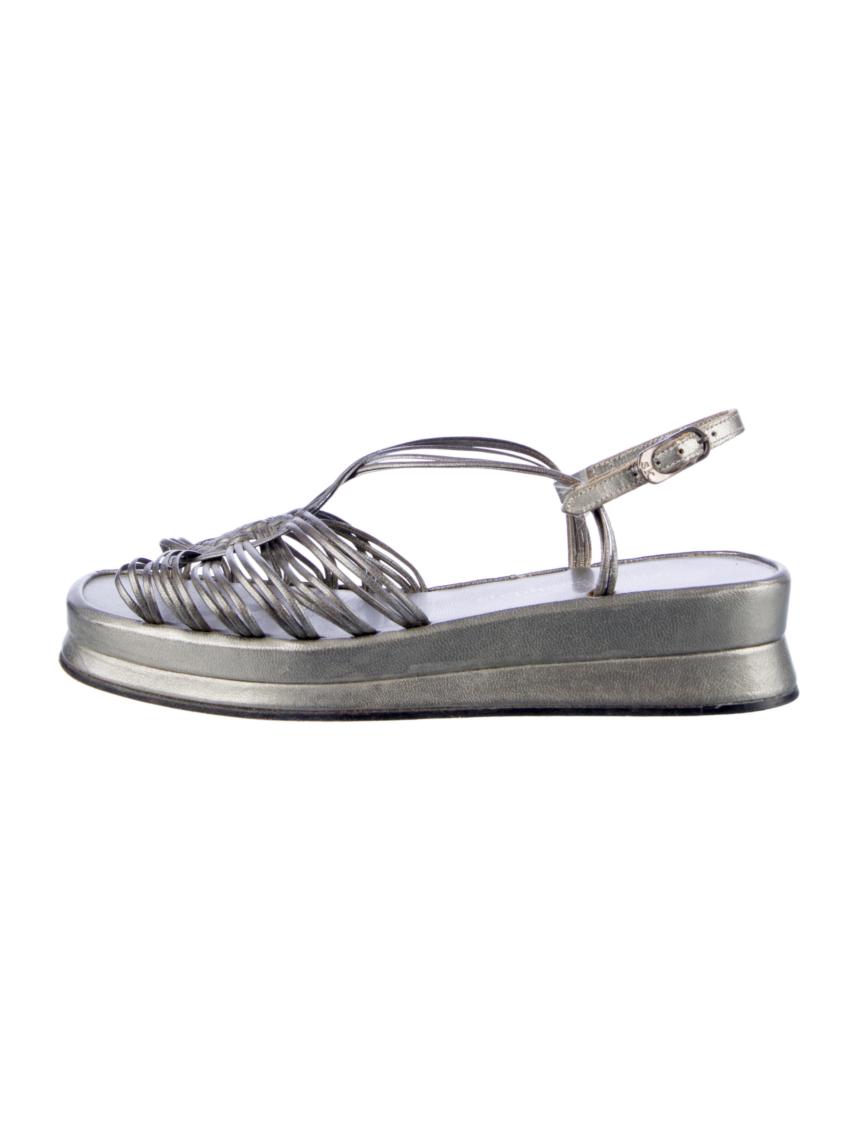 Stephane Kélian Leather Slingback Sandals