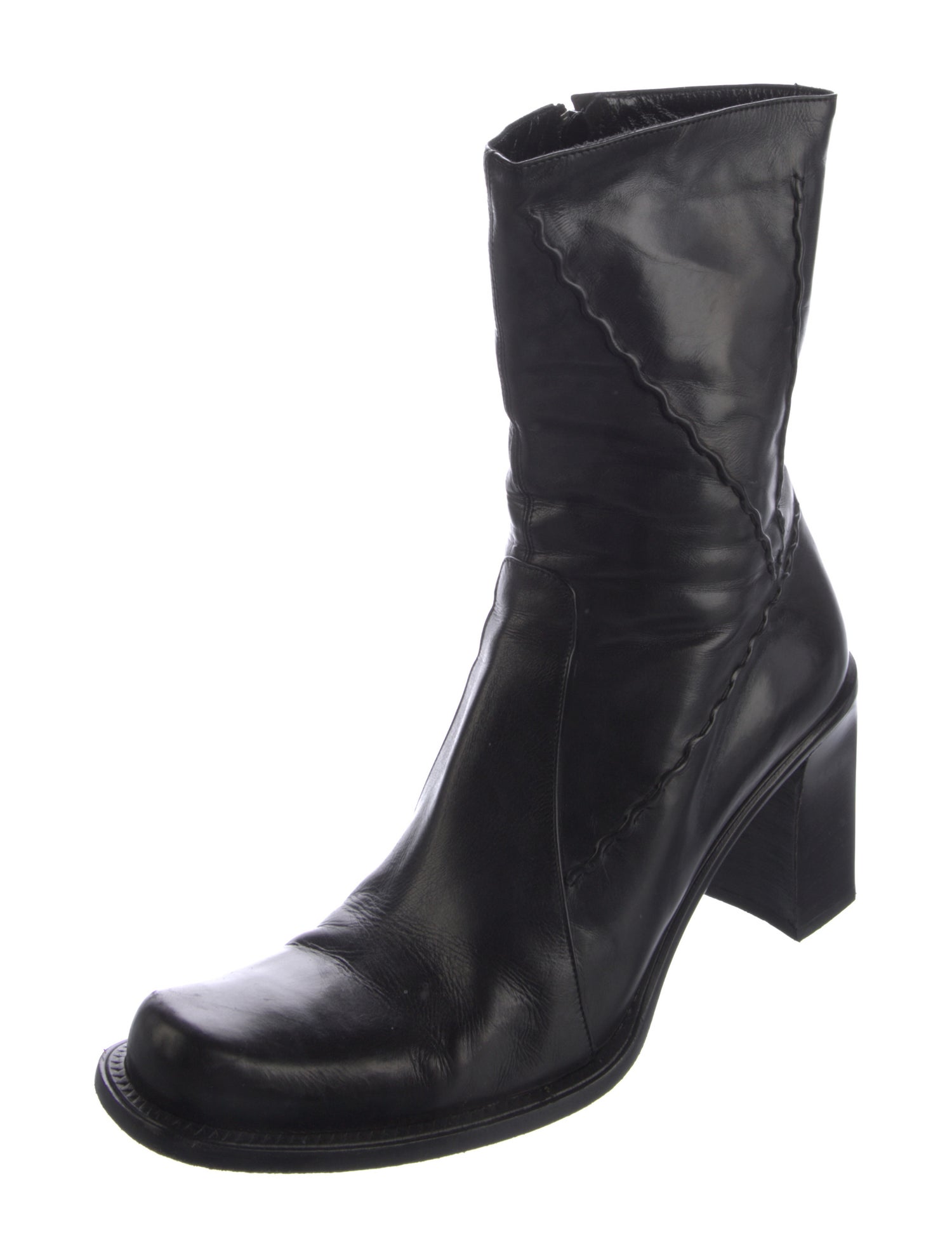 Stephane Kélian Leather Sock Boots