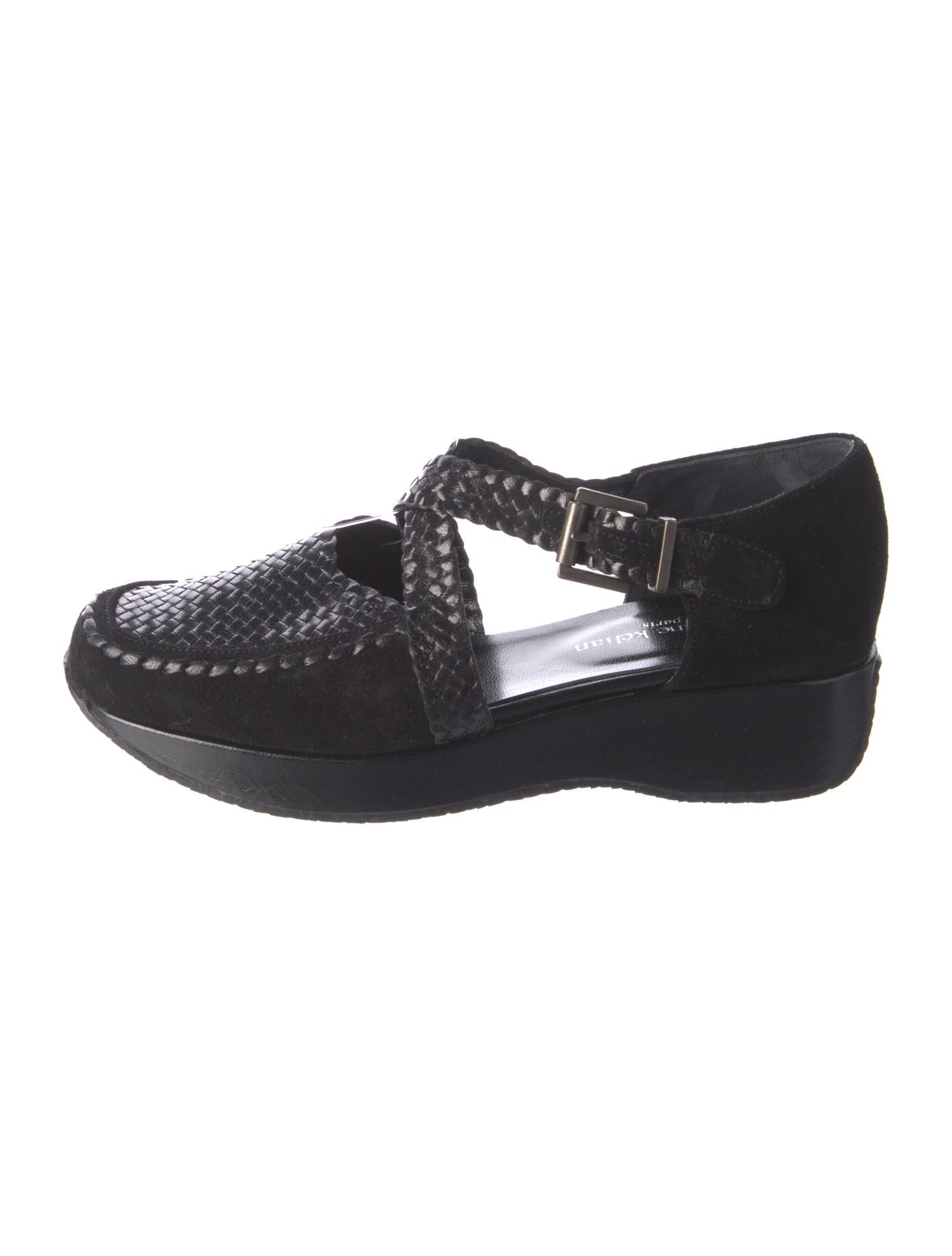 Stephane Kélian Suede Mary Jane Flats