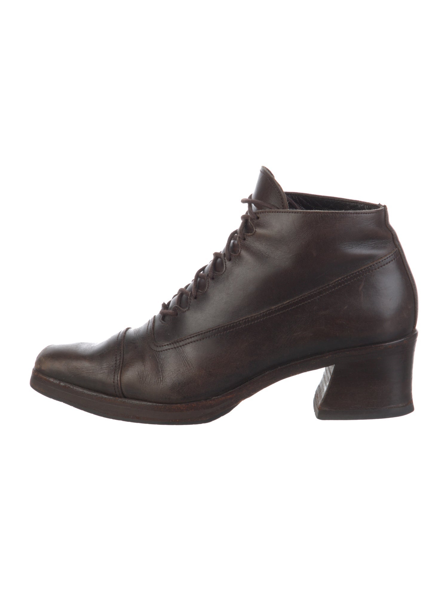 Stephane Kélian Leather Lace-Up Boots
