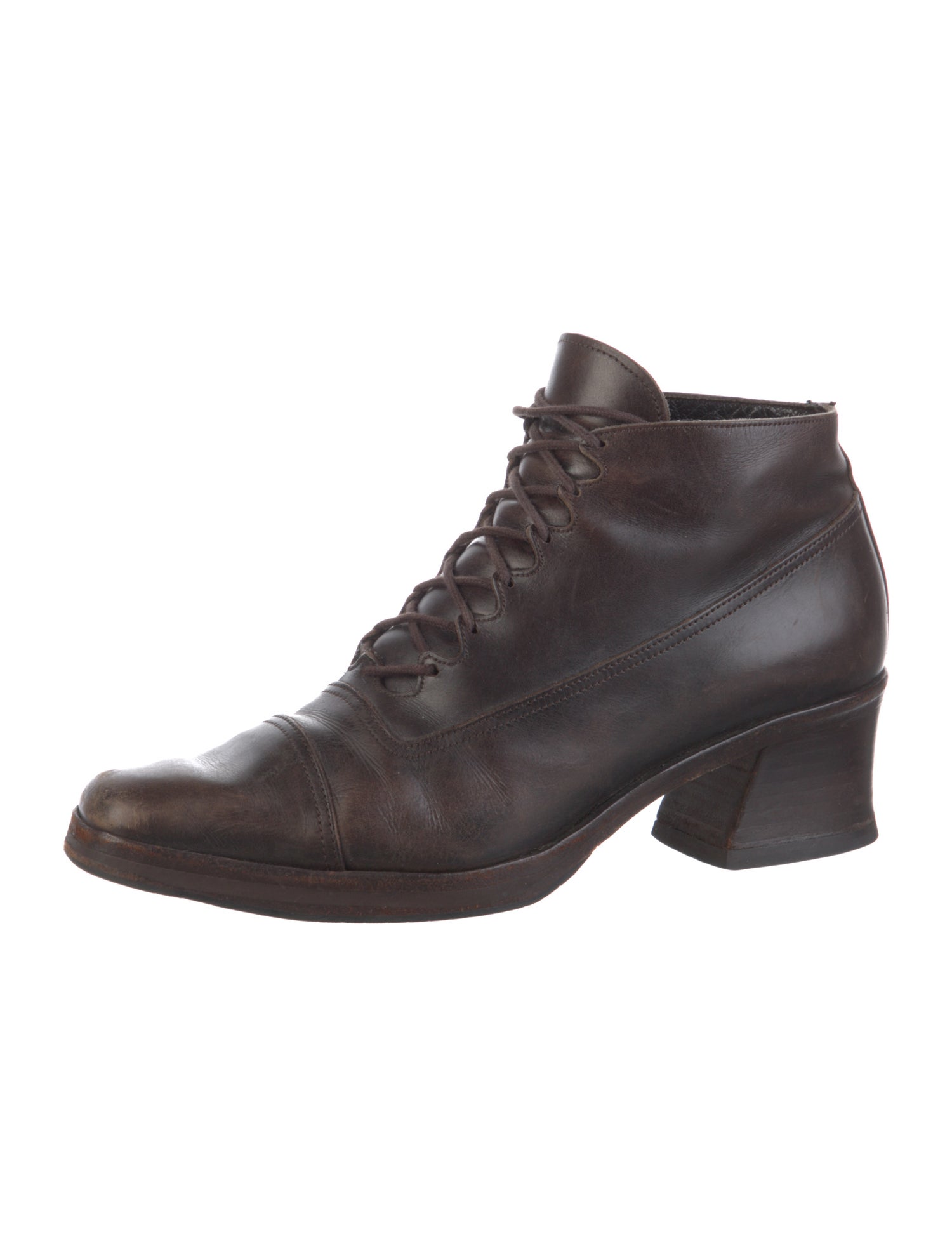 Stephane Kélian Leather Lace-Up Boots