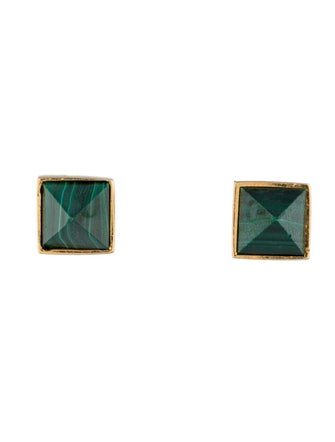 Kelly Wearstler Pavlov Malachite Earrings