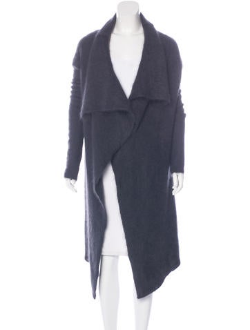 Kristensen Du Nord Draped Angora Cardigan