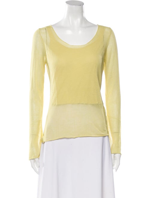 Kristensen Du Nord Long Sleeve Scoop Neck Top w/ T
