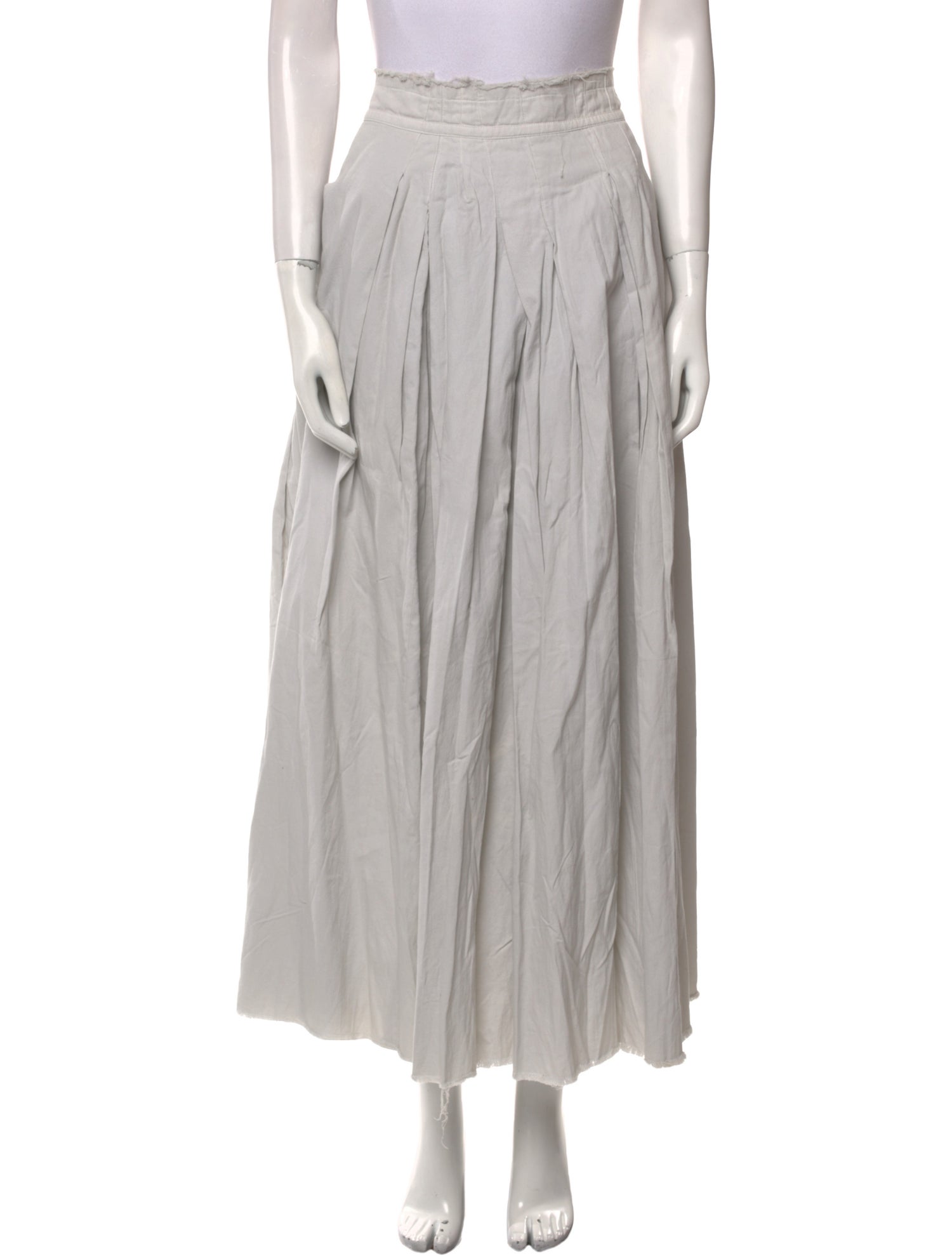 Kristensen Du Nord Raw-Edge Trim Midi Length Skirt