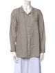Kristensen Du Nord Linen Long Sleeve Button-Up Top