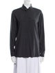Kristensen Du Nord Silk Long Sleeve Button-Up Top