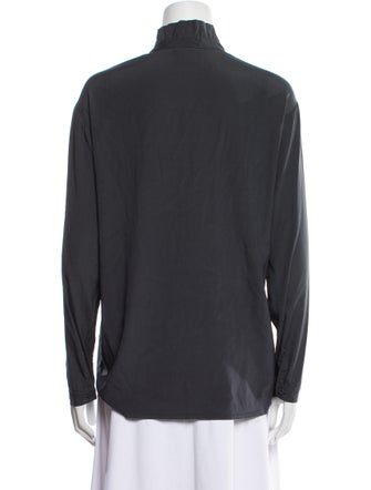 Kristensen Du Nord Silk Long Sleeve Button-Up Top