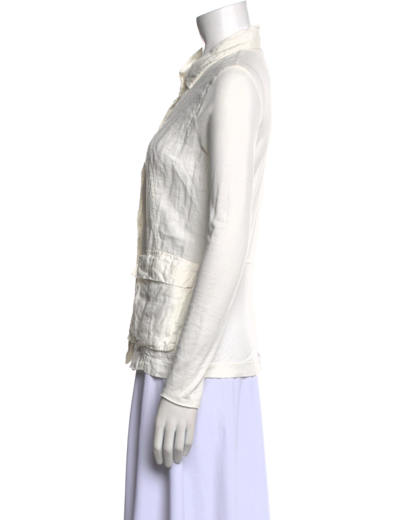 Kristensen Du Nord Linen Long Sleeve Button-Up Top