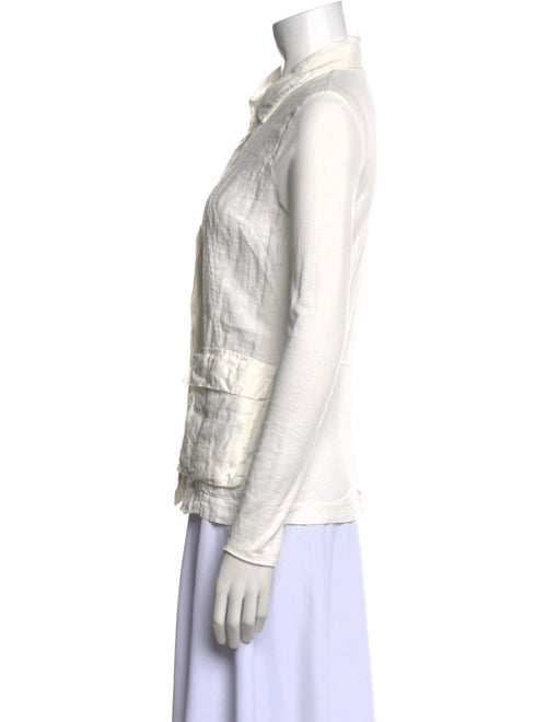 Kristensen Du Nord Linen Long Sleeve Button-Up Top