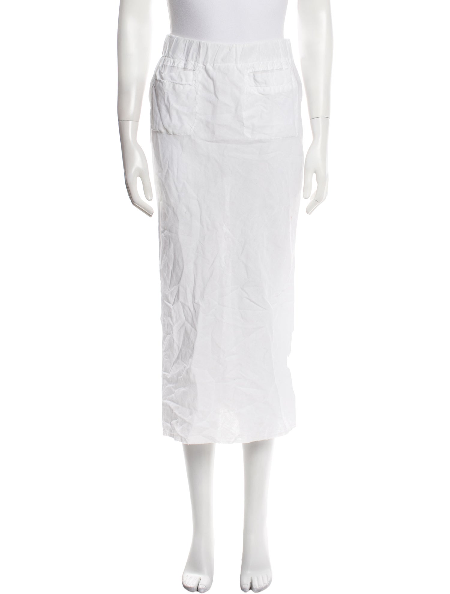 Kristensen Du Nord Raw-Edge Trim Midi Length Skirt