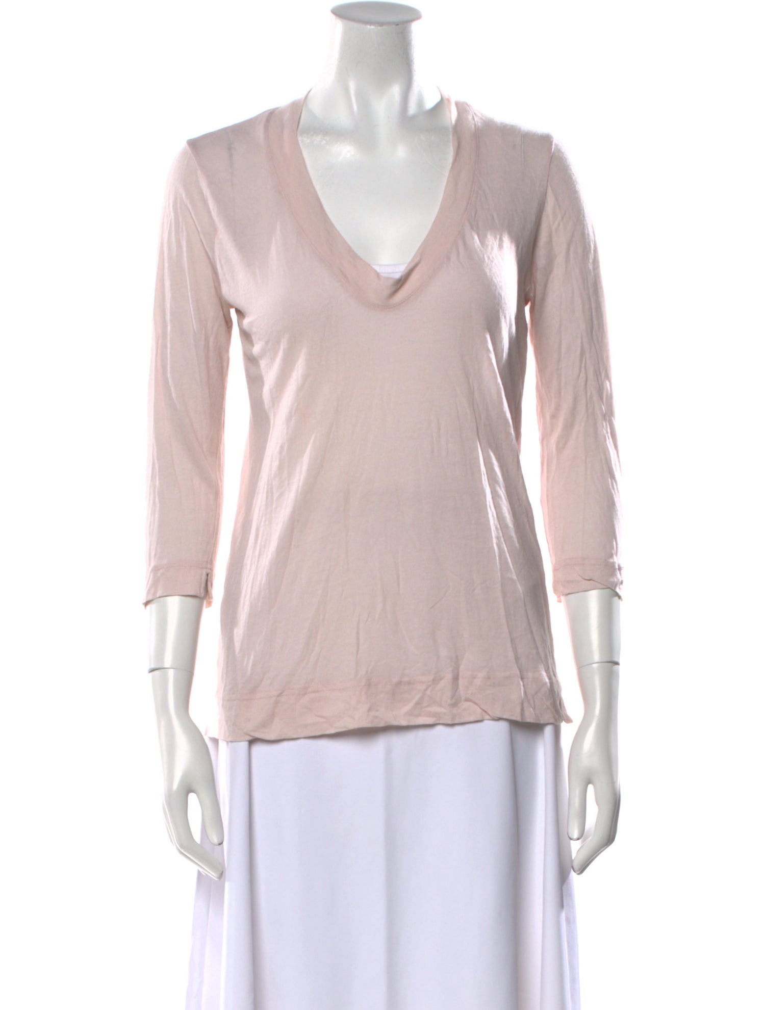 Kristensen Du Nord V-Neck Three-Quarter Sleeve T-Shirt