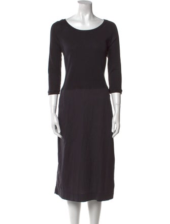 Kristensen Du Nord Bateau Neckline Midi Length Dress