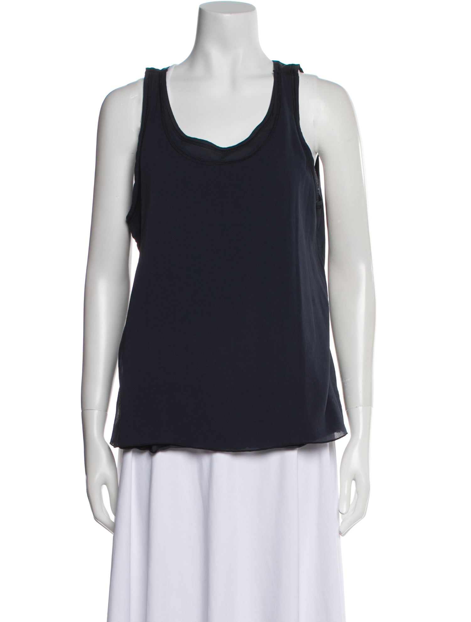 Kristensen Du Nord Silk Scoop Neck Top