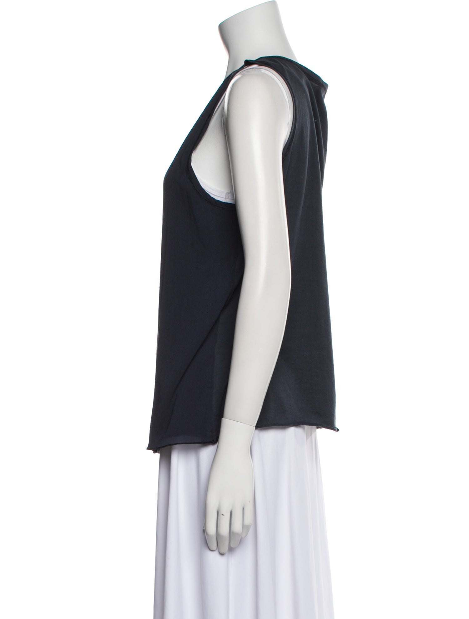 Kristensen Du Nord Silk Scoop Neck Top