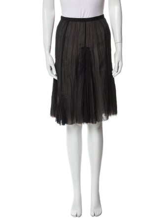 Kristensen Du Nord Silk Knee-Length Skirt
