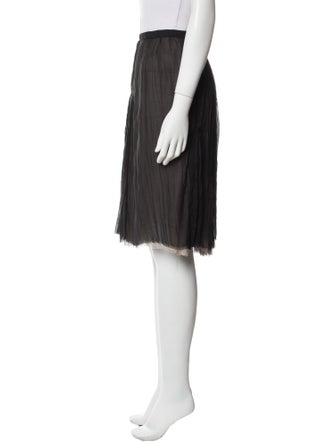 Kristensen Du Nord Silk Knee-Length Skirt