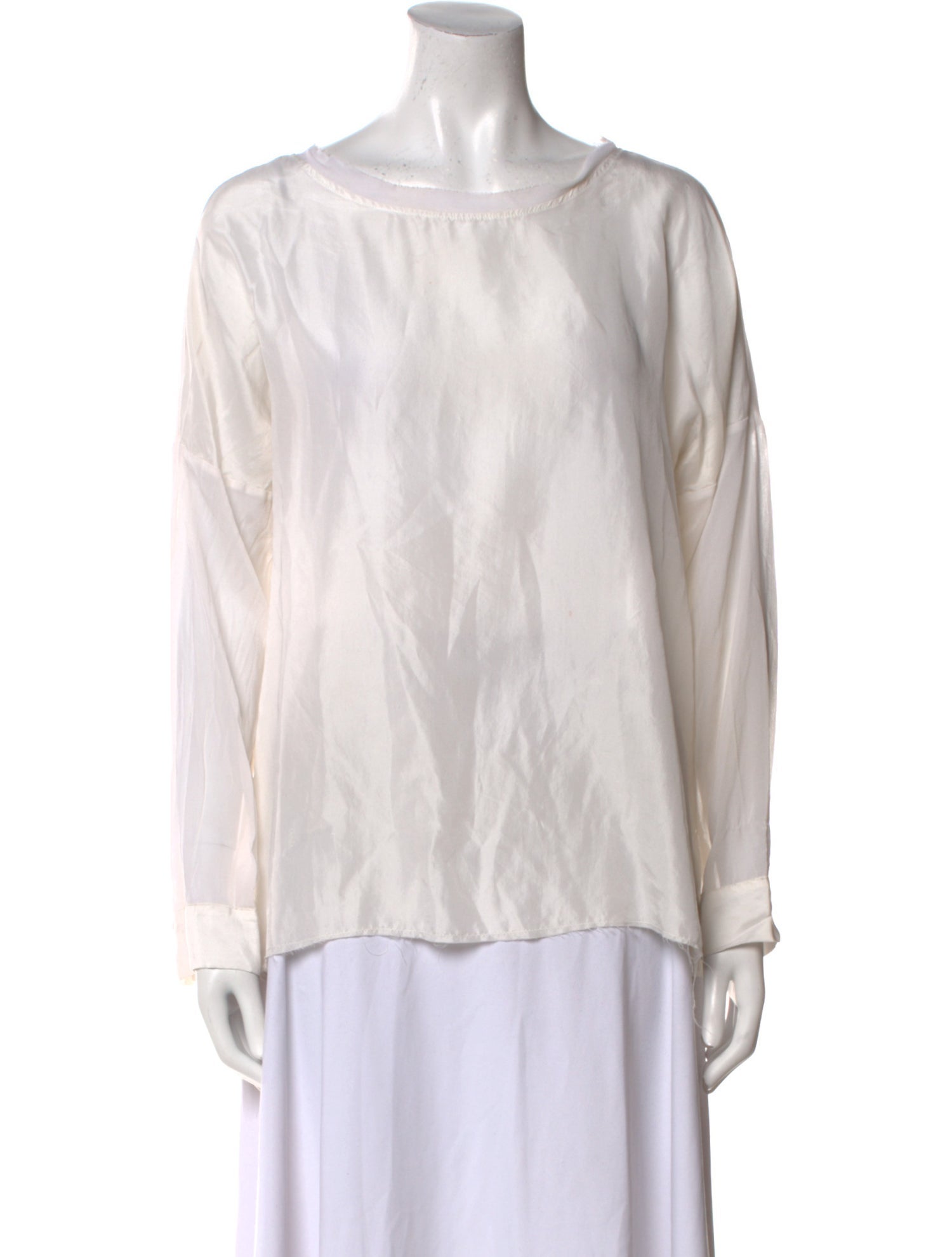 Kristensen Du Nord Silk Scoop Neck Blouse