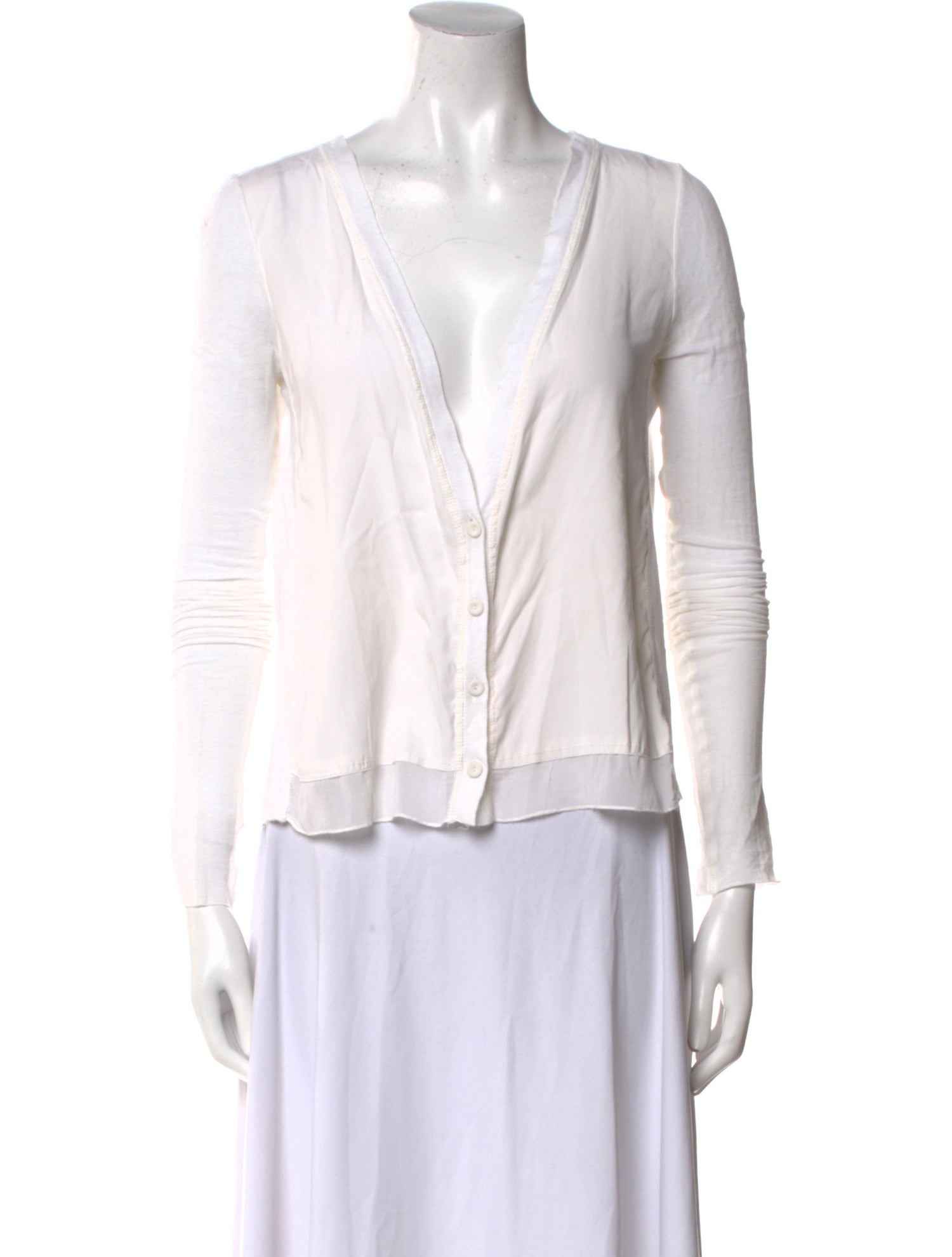 Kristensen Du Nord Silk V-Neck Top