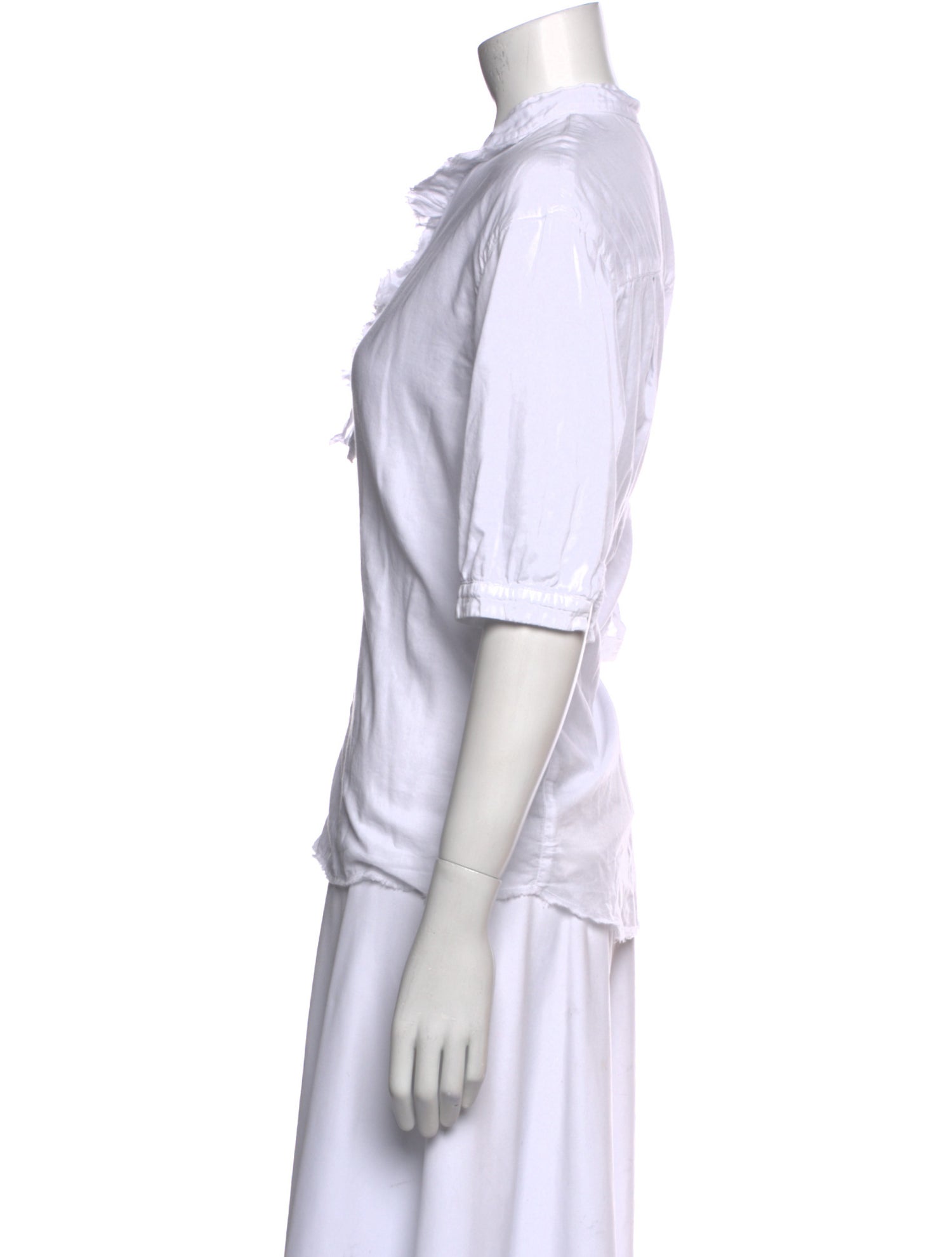 Kristensen Du Nord Three-Quarter Sleeve Button-Up Top