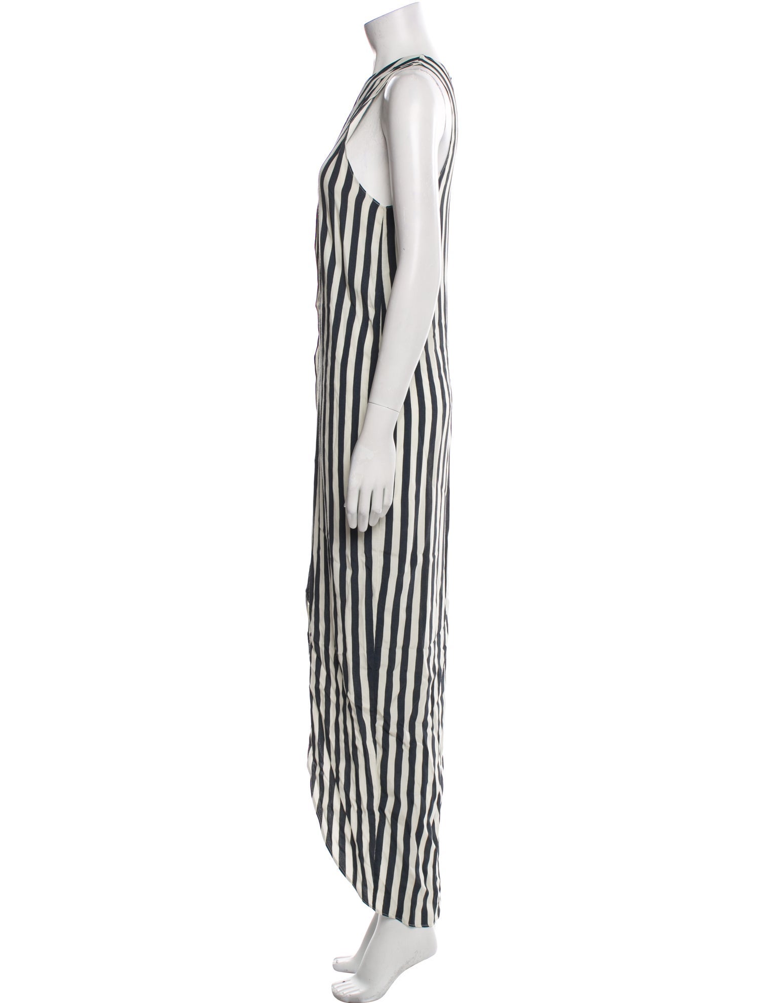 Kaelen Striped Long Dress