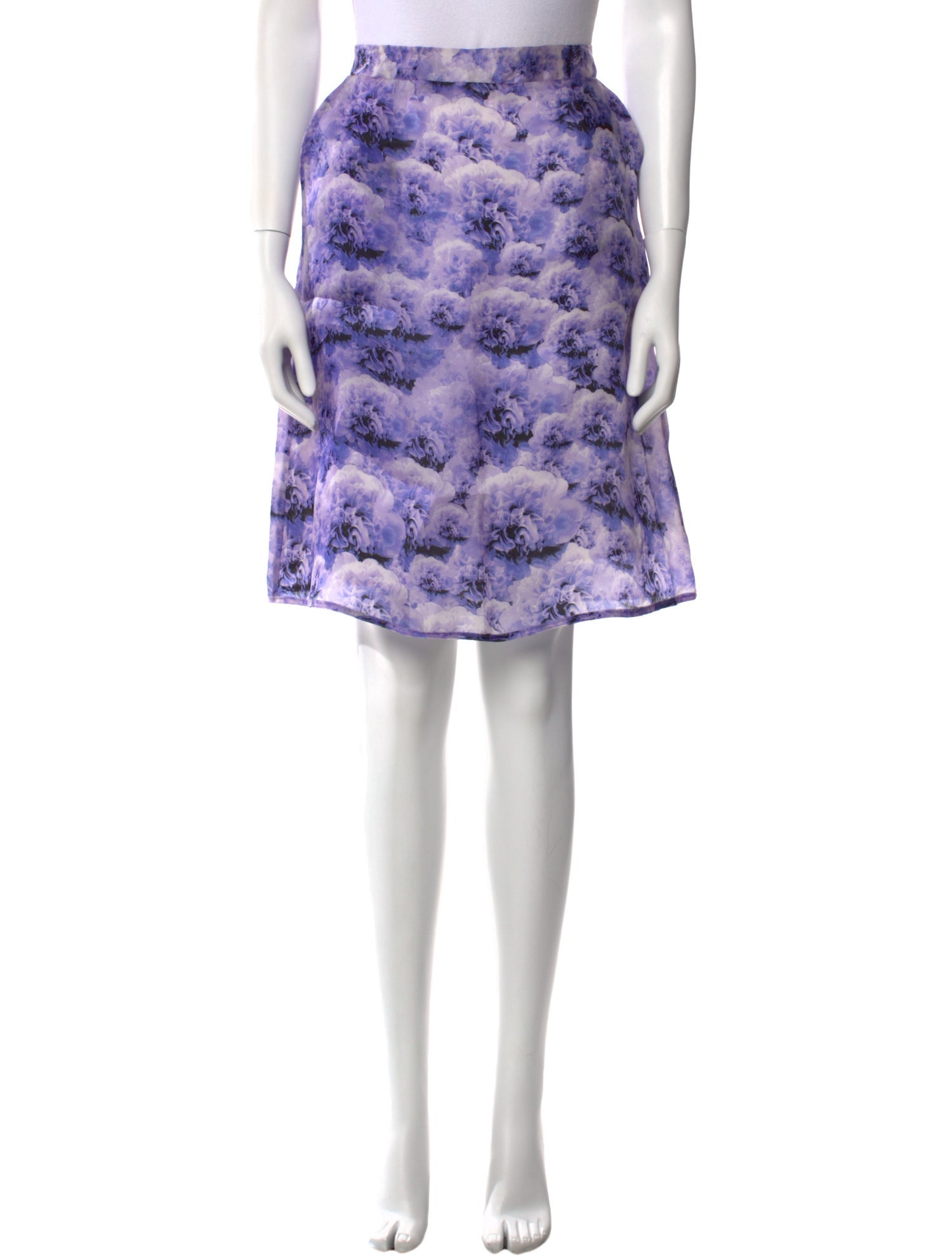 Kaelen Floral Print Knee-Length Skirt