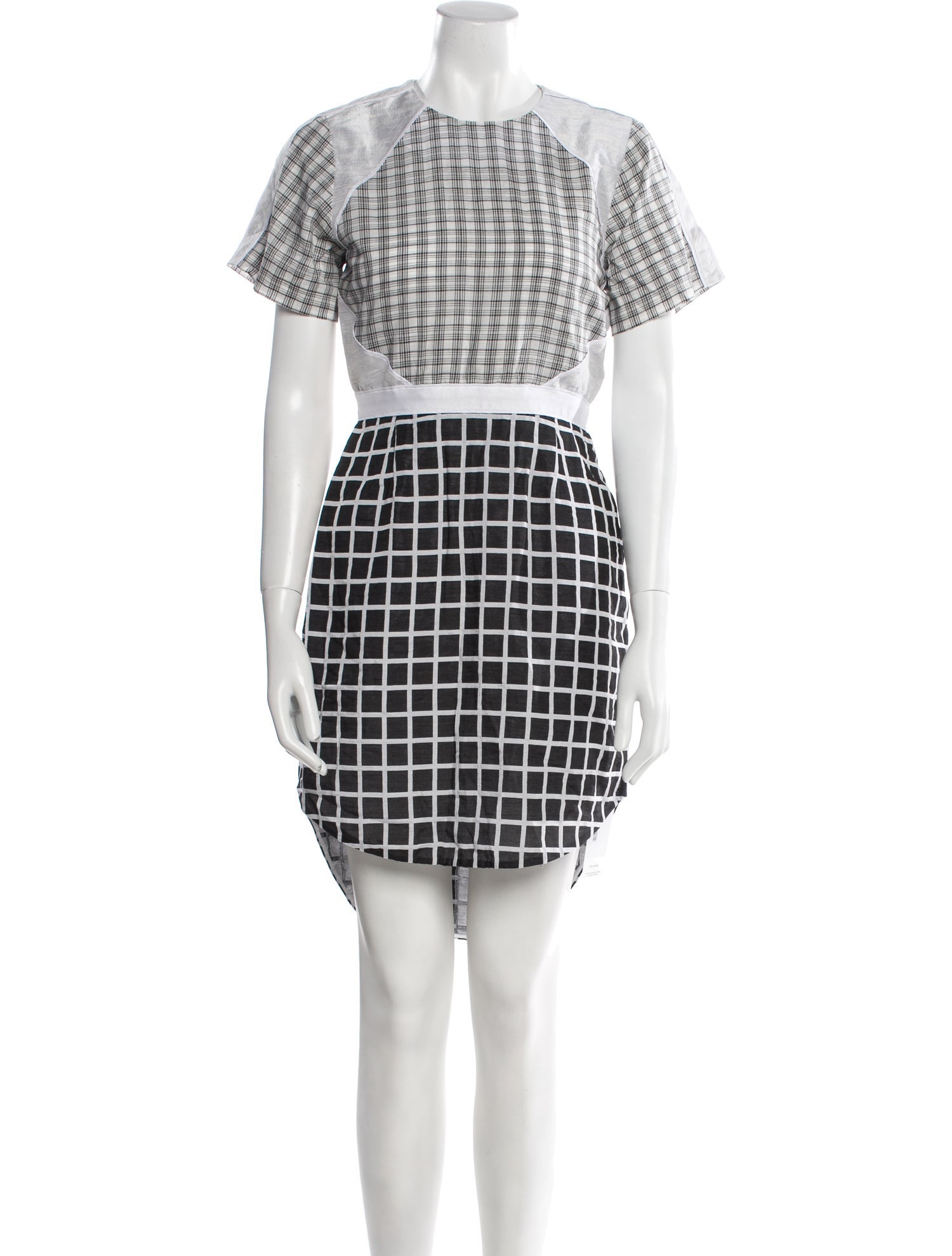Kaelen Plaid Print Knee-Length Dress