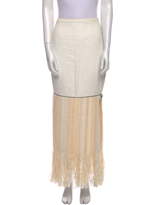 Kaelen Linen Midi Length Skirt