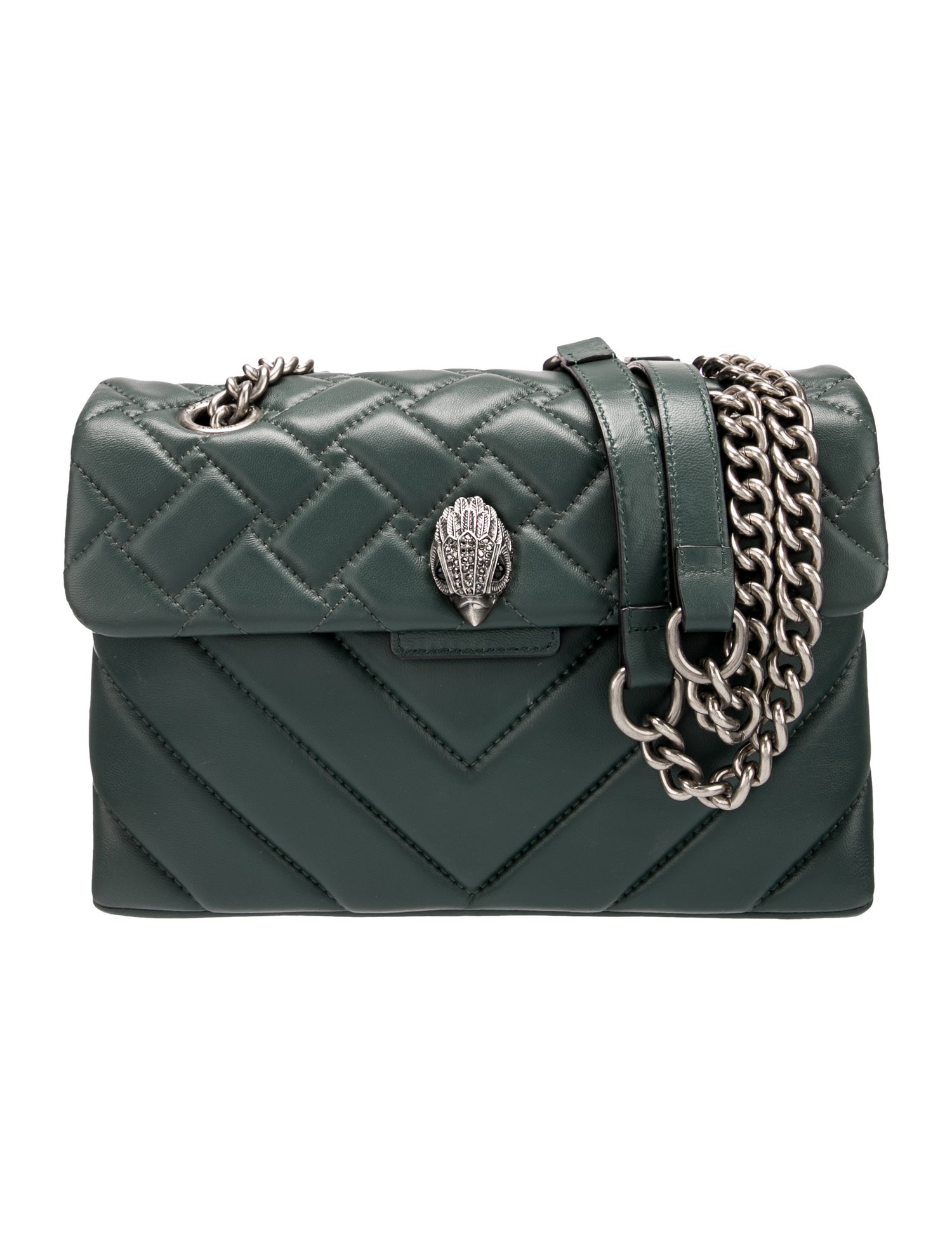 Kurt Geiger Leather Shoulder Bag Green Shoulder Bags, Handbags WK620759 The RealReal