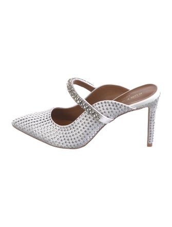 Kurt Geiger Nylon Crystal Embellishments Mules