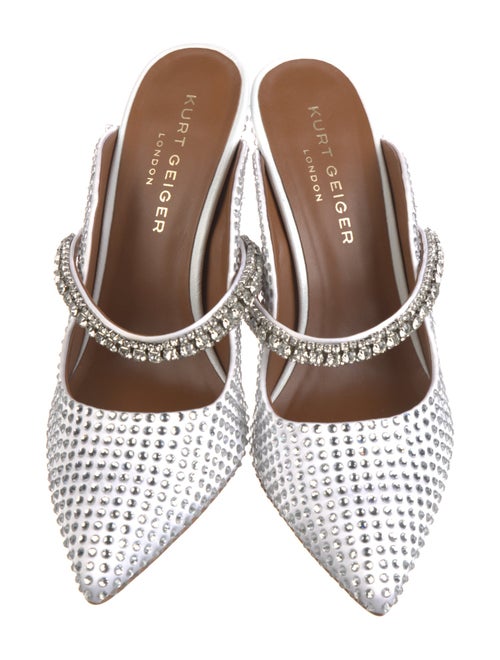Kurt Geiger Nylon Crystal Embellishments Mules