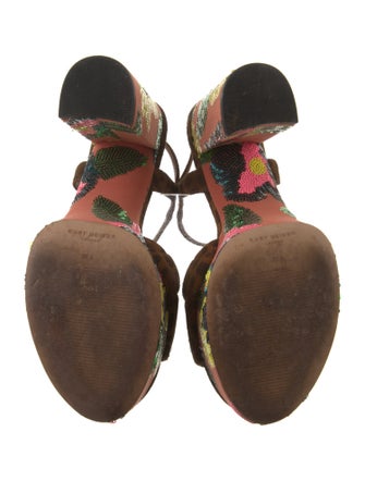 Kurt Geiger Suede Animal Print Sandals