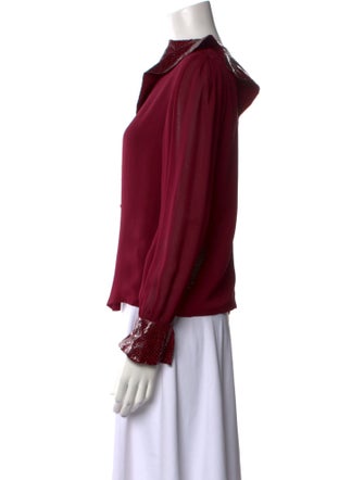 Helene Hayes Cowl Neck Long Sleeve Blouse