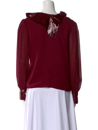 Helene Hayes Cowl Neck Long Sleeve Blouse