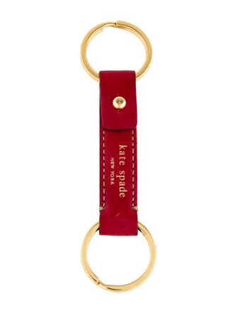 Kate Spade New York Logo Leather Keychain