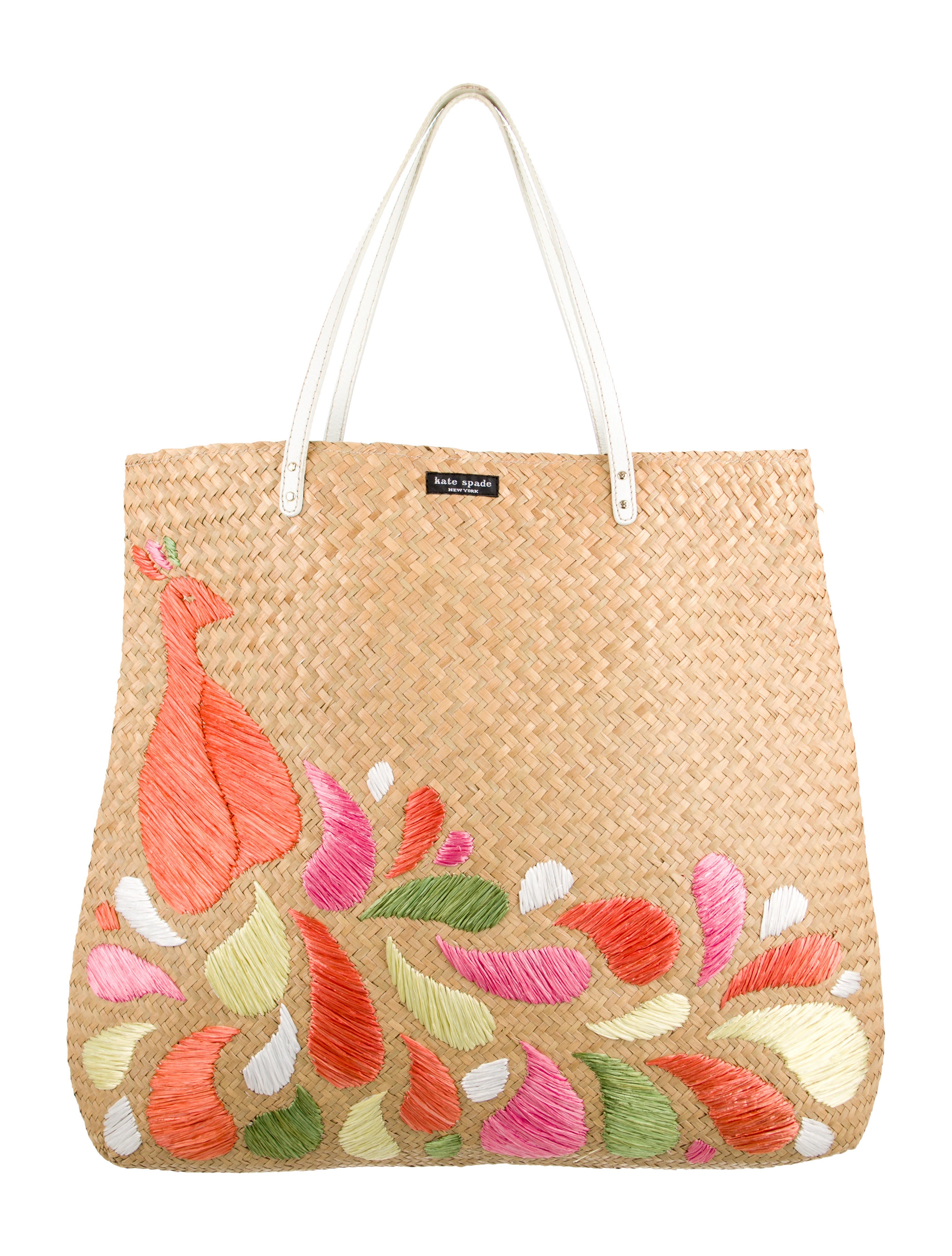 Kate Spade New York Woven Straw Tote Handbags WKA133694 The RealReal