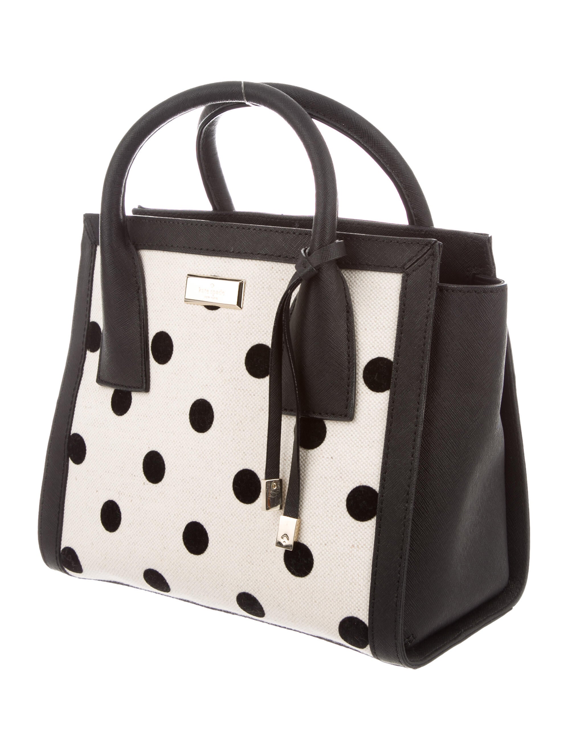 Kate Spade New York Polka Dot Leather Satchel Handbags WKA145024