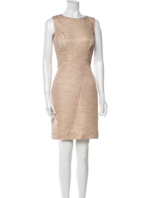 Kate Spade New York Crew Neck Mini Dress Brown