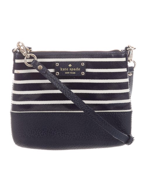Kate Spade New York Stripped Crossbody Bag Blue