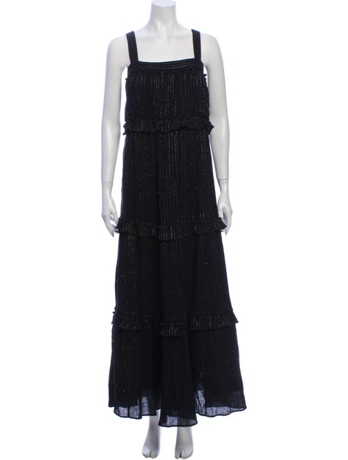 Kate Spade New York Striped Long Dress Blue