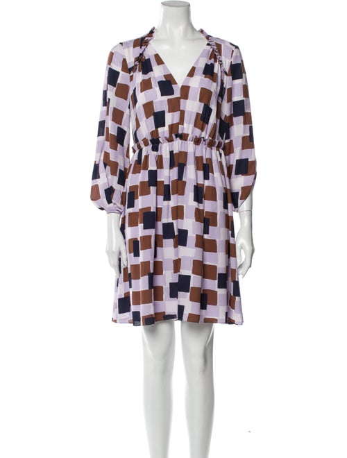 Kate Spade New York Printed Mini Dress Purple