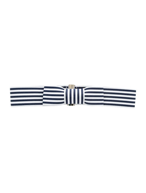 Kate Spade New York Woven Waist Belt Navy