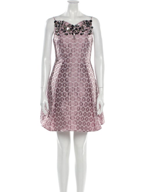 Kate Spade New York Printed Mini Dress Purple