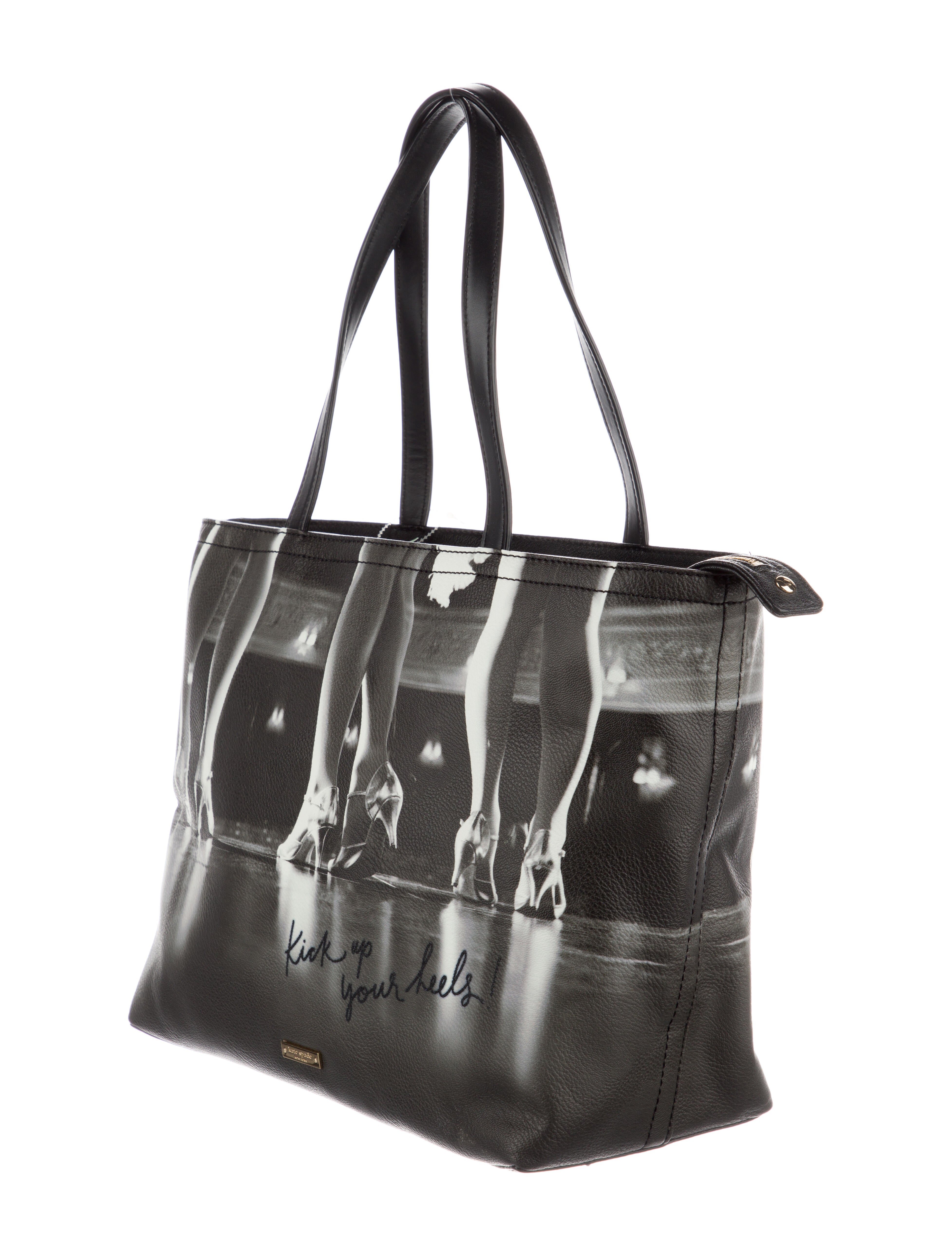 Kate Spade New York Kick Up Your Heels! Leather Tote Bag w/ Tags  