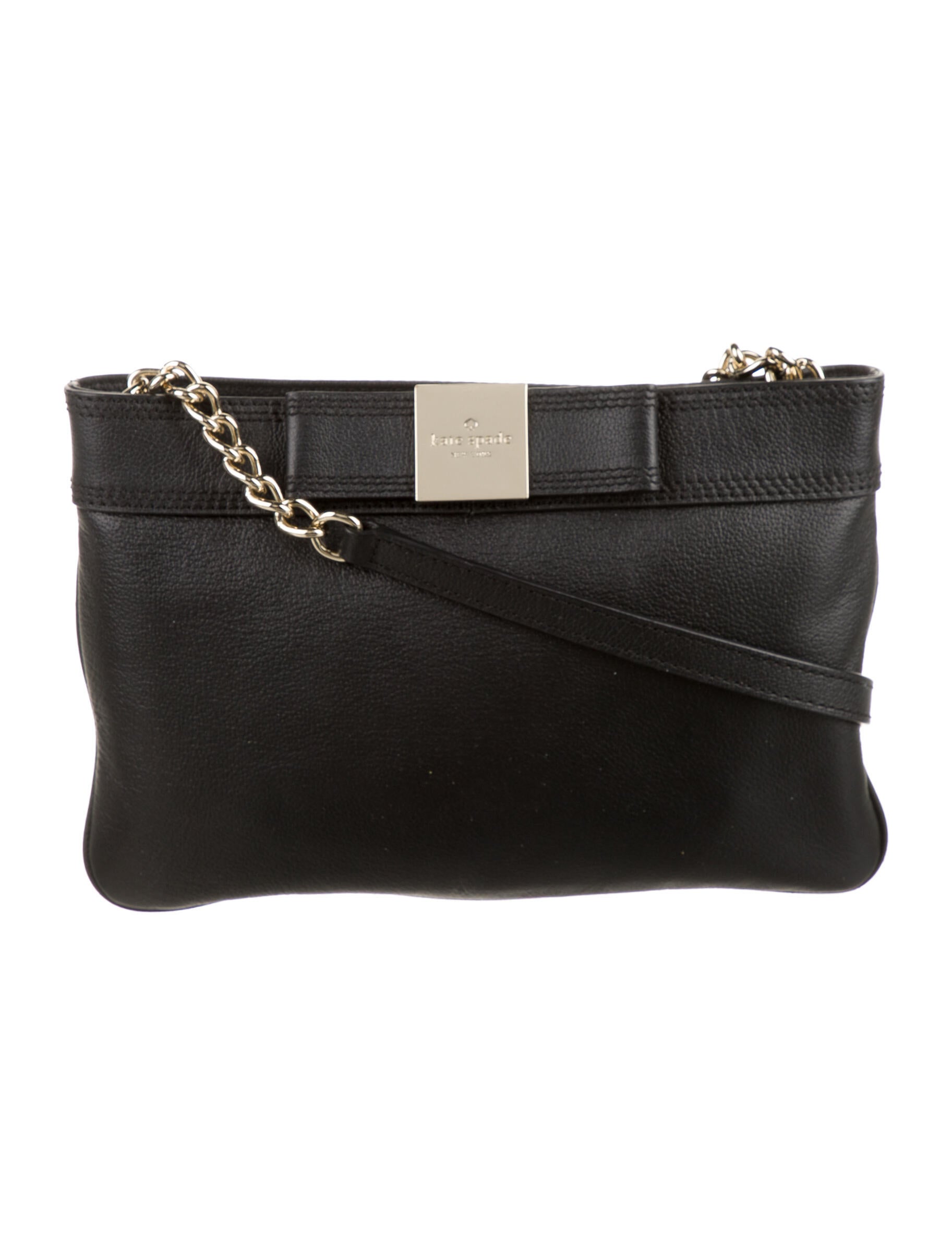 Kate Spade New York black leather crossbody bag Black Crossbody Bags