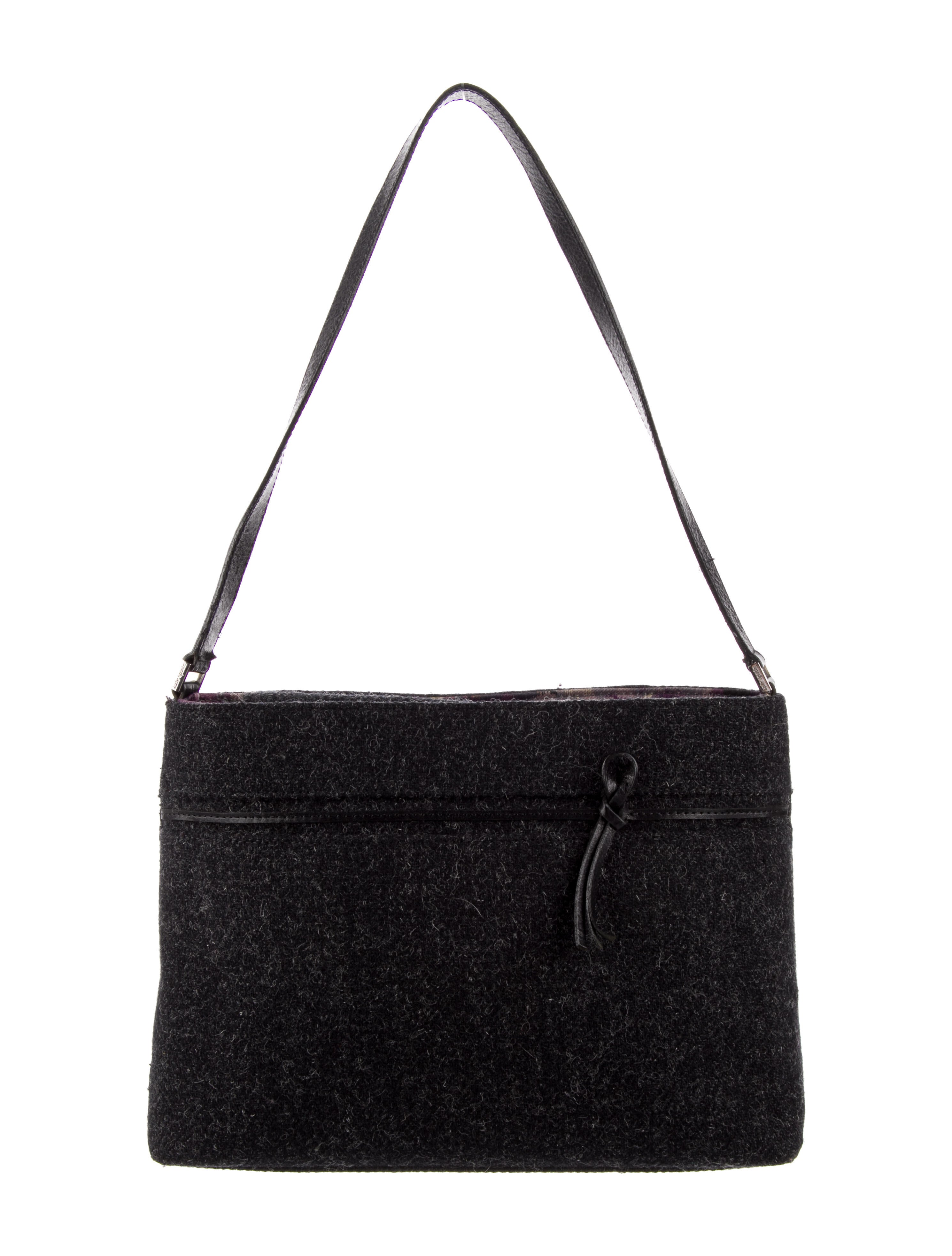 Kate Spade New York Tweed Shoulder Bag Black Shoulder Bags, Handbags WKA281125 The RealReal