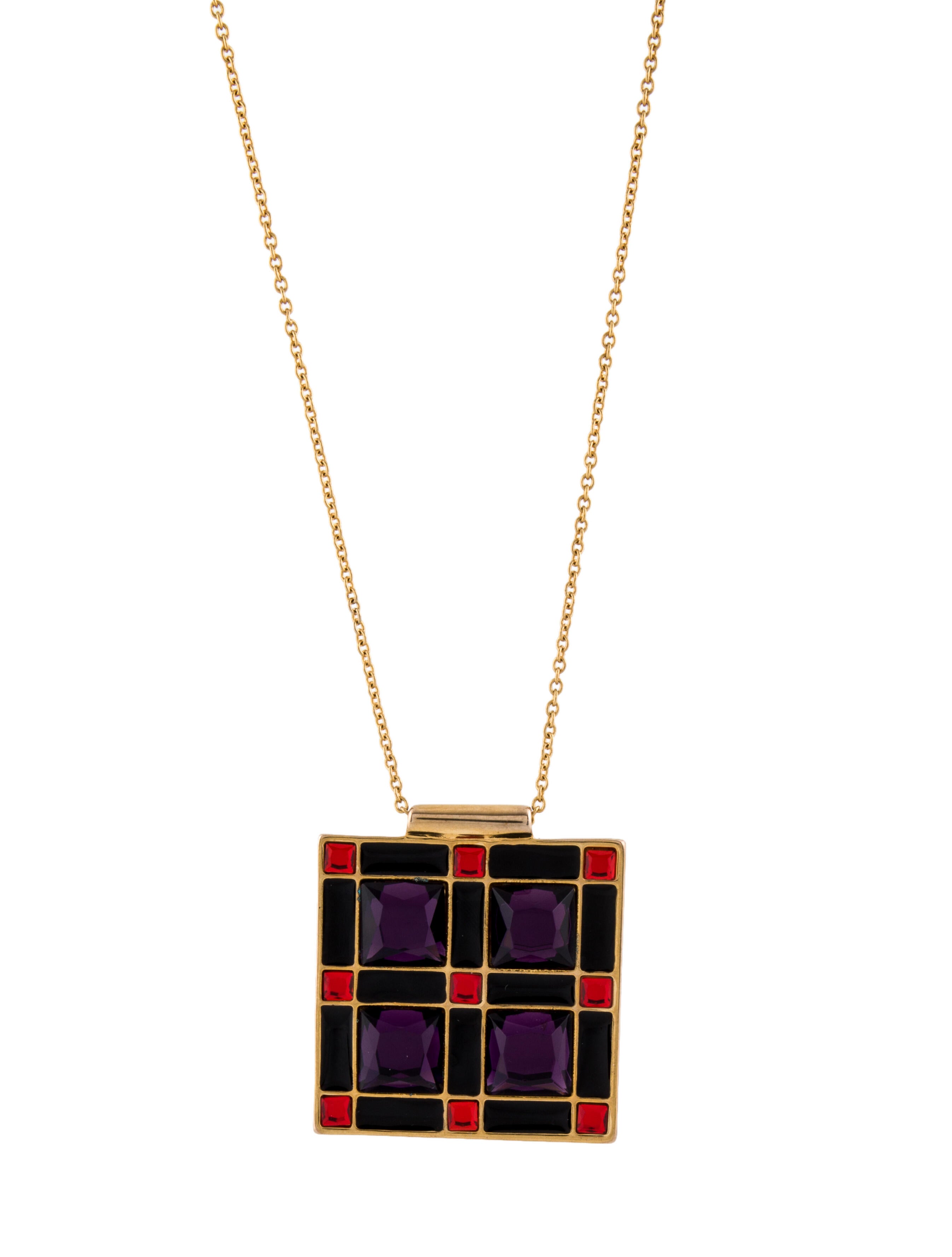 ◇HYERES LOR◇ [by IER] Heart (W) Spade Enamel Necklace Blac two-toned-heart-necklace-black